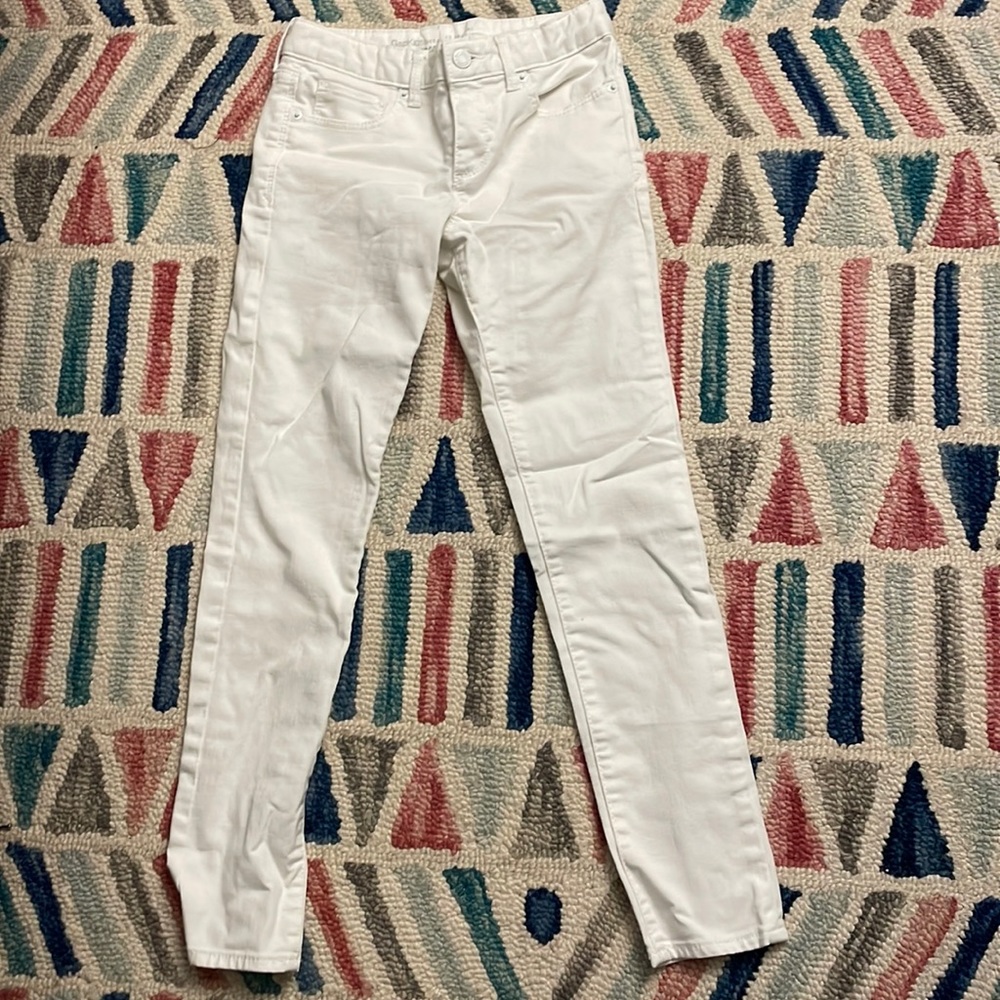 Gap kids white jeans